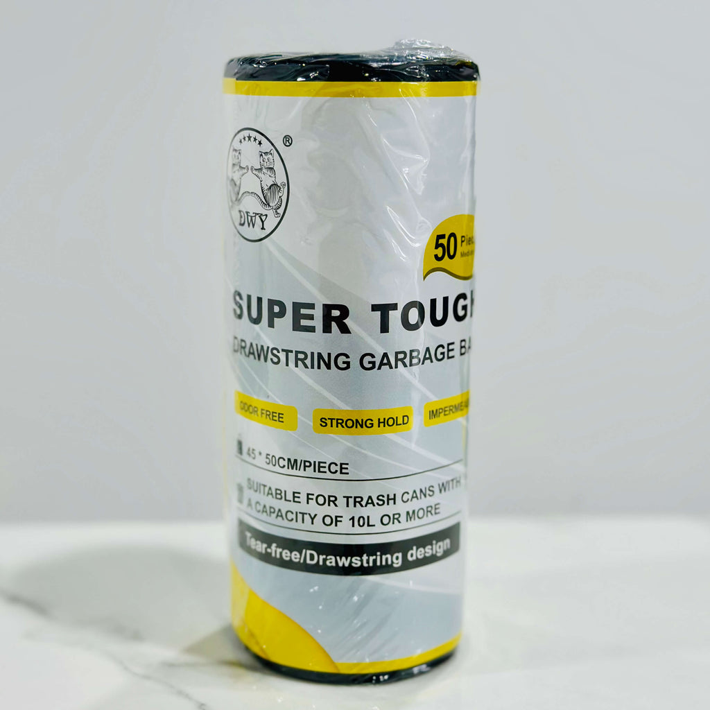 0168 - Drawstring Garbage Bag (1 Roll - 50 pcs - 0.3kg)