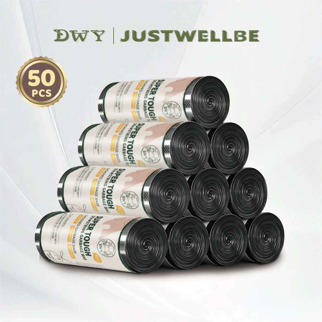 0168 - Drawstring Garbage Bag (1 Roll - 50 pcs - 0.3kg)